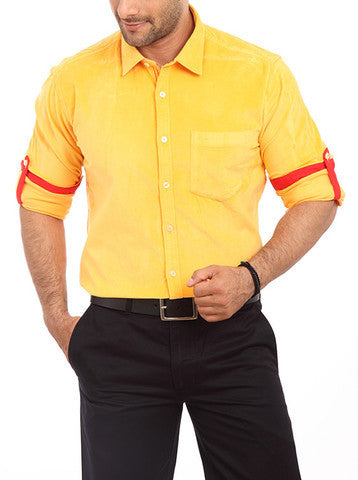 ColorPlus Yellow Men Shirt