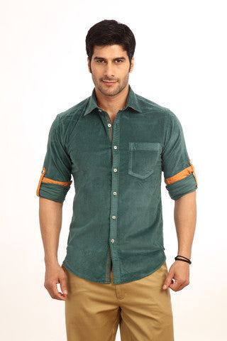 ColorPlus Green Men Shirt