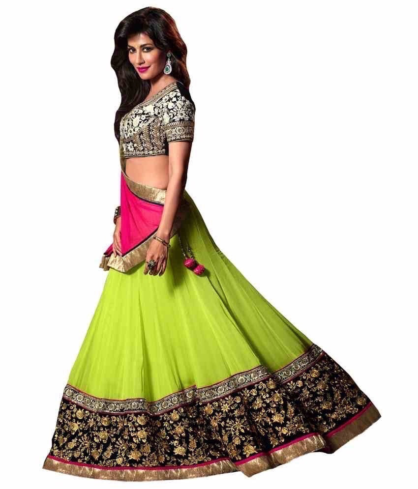 Pista Green Lehenga