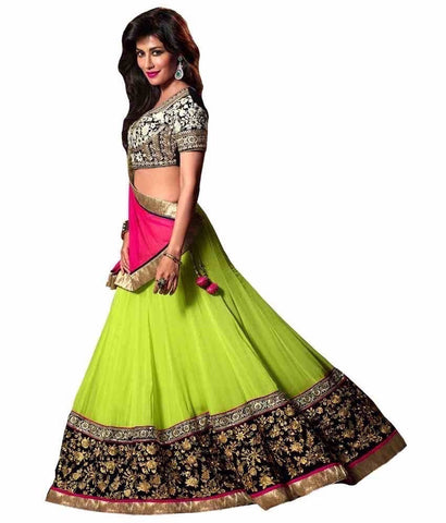 Pista Green Lehenga