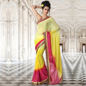Pink Multi Saree