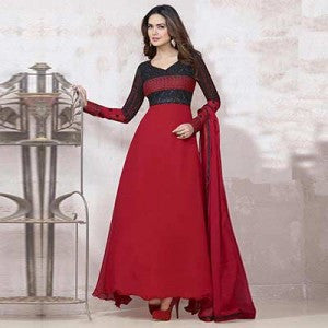 Maroon Anarkali