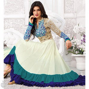 Offwhite - Blue Anarkali