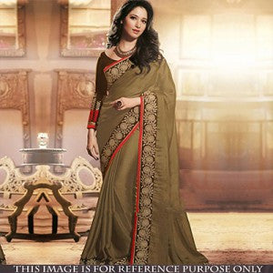 Mehendi Green Saree