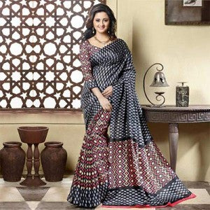 Black Love Tusser Saree